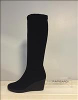 Stivale in Nabuck Elasticizzato con Zeppa